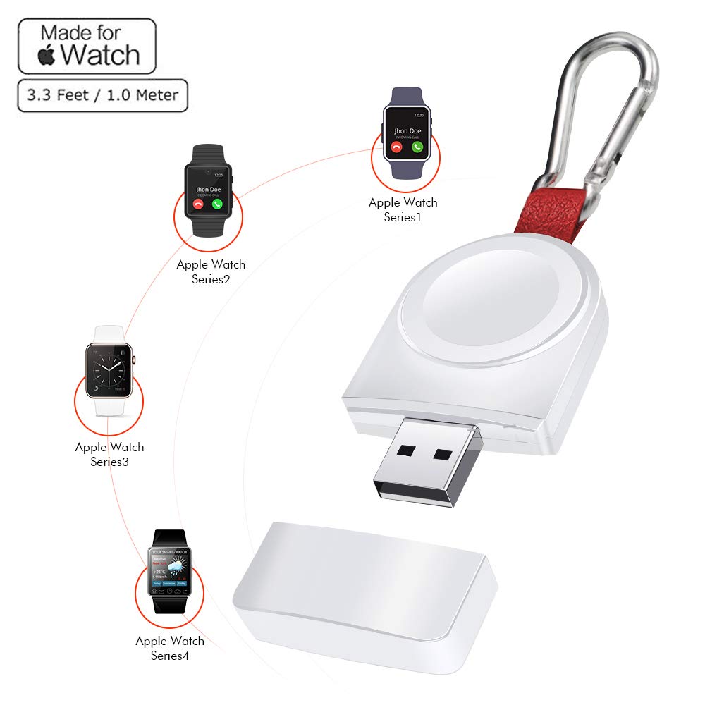 Watch Charger for Apple, Wireless Watch Charger, Magnetic Portable Wireless iWatch Charger Compatible for Apple Watch Series 4 3 2 1 44mm 40mm 42mm 38mm