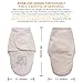 Wonder Miracle newborn baby swaddle blanket, soft thick warm fleece velcro sleeping bag with cute elephant embroidery for boy or girl (cream pink, small, 11 x 20 inches, use below 15℃/59℉)