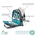 Large Capacity Diaper Bag Backpack- with YKK Zippers, Two Packing Cubes, Wet/Dry Bag, Changing Pad and Stroller Straps by Bably Baby- Stylish Unisex Design (Grey)