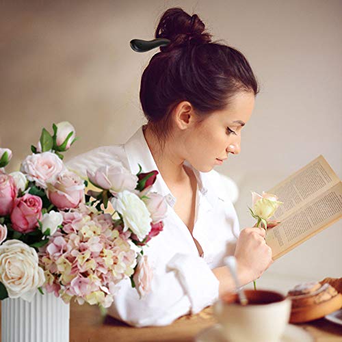 SelfTek 4 Pack Women Hair Sticks Antique Bronze and Wood Hair Chopsticks for Long Hair
