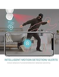 Cámara de seguridad Heimvision HM205 1080P, Funciona con Alexa, Visión nocturna, Audio bidireccional, Detección de movimiento, Cámara de vigilancia inalámbrica para el hogar 2.4G para Baby Pet Nanny Monitor, Servicio Microsd Cloud Support