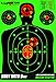 Radioactive Silhouette Reactive Shooting Targets, 12 x 18 Inch (50-Pack)