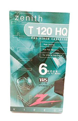 Zenith T120 HQ Blank VHS Video Cassette Set of 4
