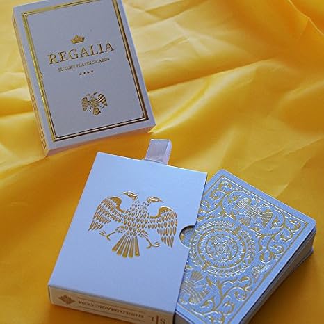 Shin Lim Regalia Playing Cards Weiß (White), Spielkarten by, Luxuriöses Pokerkartenspiel, Limited Edition, Poker Deck, Poker 