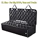 Meadowlark | XL Premium Bench Dog Seat, Rubber Vehicle Seat Cover for Cars Back Seat, Thick Seat Protector for Dogs, Waterproof, Durable, Nonslip, Washable - Trucks, Cars w/Pet Seat Belt, Black