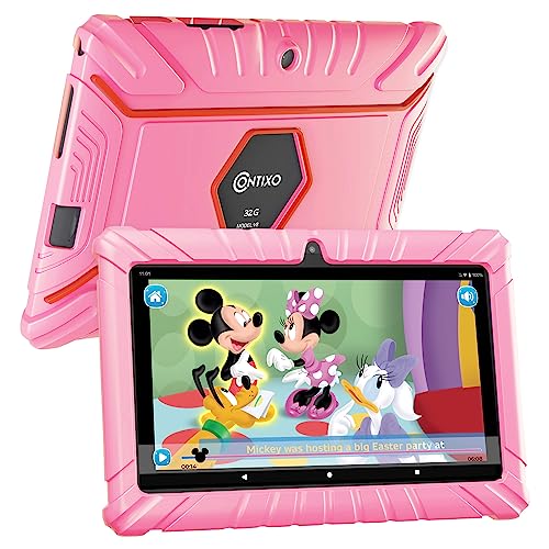 Contixo Kids Tablet V8 32GB 7" Android Tablet for Kids, Includes 50
