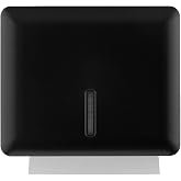 Multifold Paper Towel Dispenser Wall Mount (Black), Folded Hand Towel Dispenser for Bathroom/Restroom (Holds up to 300 Towels), Commercial Paper Towel Holder, Trifold Paper Towels Dispenser by EnBath