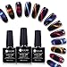 CoulorButtons 3 Boxes 7.5ml UR SUGAR 3D Chameleon Cat Eye Magnetic Gel Soak Off Manicure Nail Art UV Gel Polish Magnetic Stick