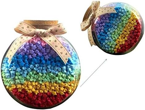 MasterChinese Large 1 Gallon Decorative Origami Star Jar (Squash)