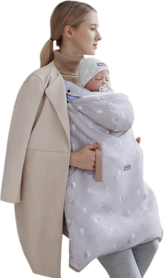 Cubierta del Portabebés - A prueba de viento Impermeable Encapuchado