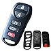 KEMANI Keyless Remote Entry Key FOB Shell Case Replacement Compatible with 2004-2009 Nissan Quest 5 Button No Chips