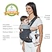 Ergobaby 360 All-Position Baby Carrier with Lumbar Support (12-45 Pounds), Starry Sky Grey