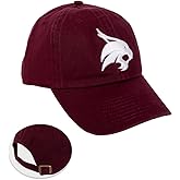 Desert Cactus Texas State University Baseball Hat TX State Bobcats Brimmed Embroidered Hats Cap Adjustable Cloth Strap Adult (Style A) Maroon