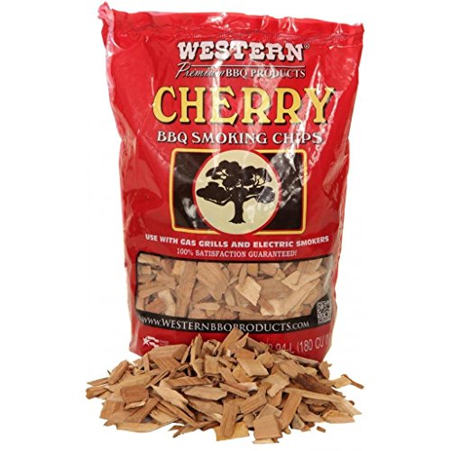 Western BBQ Smoking Wood Chips Variety Pack Bundle (4) Cherry, Hickory, Mesquite and Pecan Flavors (Cherry, Mesquite, Hickory, Pecan)