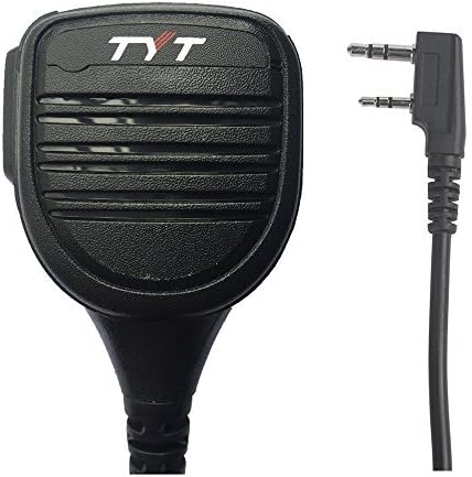 radtel Platinum Series Rainproof Heavy Duty Shoulder Remote Speaker Mic Compatible RT-470 RT-470X RT-490 MD-380 MD-UV380 Kenwood TK-2202 Baofeng Btech radios,Microphone (Common MIc)