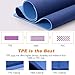 TOPLUS Yoga Mat, 1/4 inch Pro Yoga Mat TPE Eco Friendly Non Slip Fitness Exercise Mat with Carrying Strap-Workout Mat for Yoga, Pilates and Floor Exercises(Blue)thumb 4