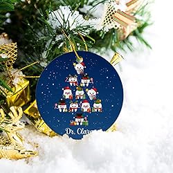Personalized Teeth Christmas Ornament Gift for