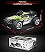 SZJJX RC Car, 1/12 Scale 4WD High Speed Vehicle 35MPH+ 2.4Ghz Radio Remote Control with LED Light Vision - Green