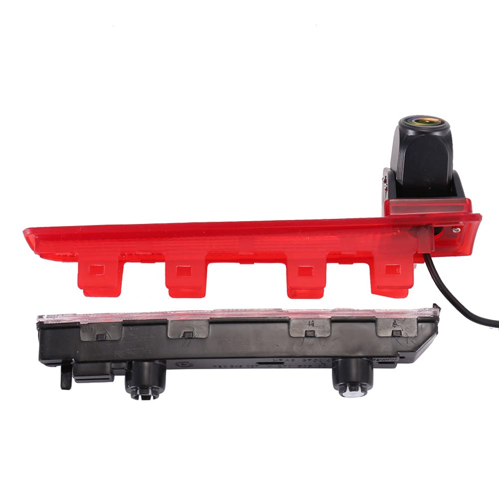 HD IP68 1280 Pixels Reversing System Brake Light Reversing Camera Van Roof Camera Parking Aid with Angle Adjustable Night Vision Compatible with V W T5 Multivan T6 Caravelle Transporter MPV SUV