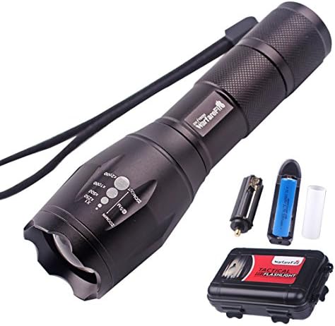 Firefighting Gear 5 Modes 1000 Lumens Tactical 18650 Zoomable Flashlight TG90 for Hiking Camping Hunting Search survial
