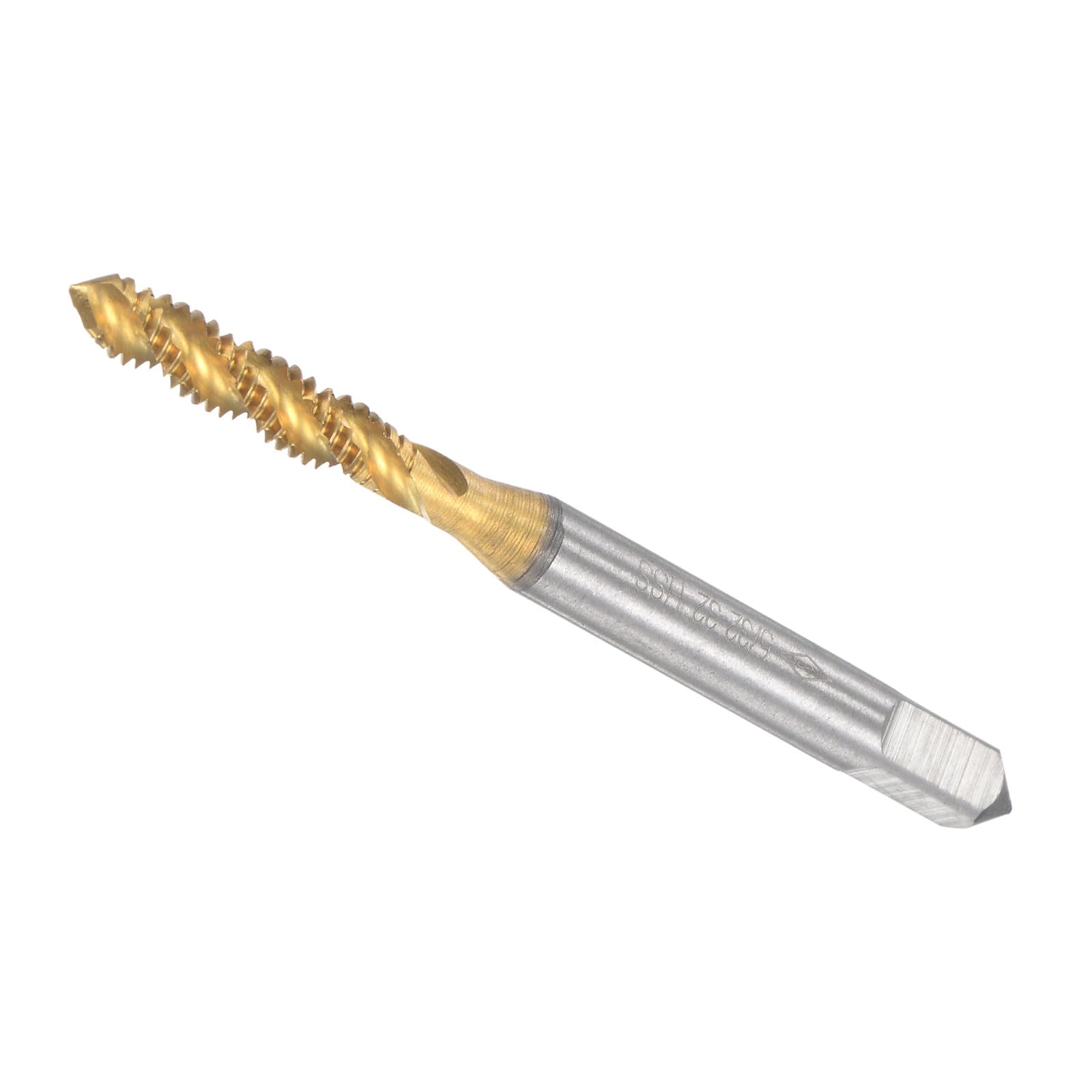 CoCud Spiral Flute Threading Tap, 5/32-32 UNC Thread Size 3 Flutes, High Speed Steel Tapping Tool - (Applications: for Processing Holes & Sticky Materials) — image 1