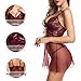 Aidlove Women Lace Babydoll Nightie Sexy Negligee Lingerie Strap Chemise Nightwear Wine Red Large