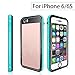 Waterproof iPhone 6/6s Case, EFFUN IP68 Certified Waterproof Underwater Cover Dirtproof Snowproof Shockproof Case with Cell Phone Holder, PH Test Paper, Stylus Pen and Floating Strap Aqua Blue