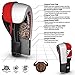 RDX Cow Hide Leather Gel Boxing Glove Punching Bag Mitts Muay Thai T9 - Blue, 16 oz, Blue