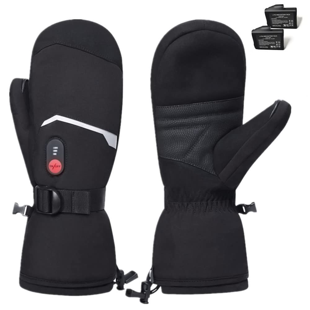 BARCHI Heated Mittens for Men Women, Electric Heated Gloves,Winter Hand Warmers,Suitable for Winter skiing,Walking,Hiking, Running,etc.