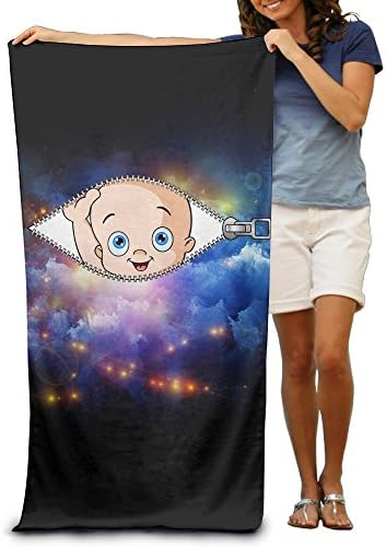 KathyB Peeking Baby Maternity Funny Beach Towel For Adult