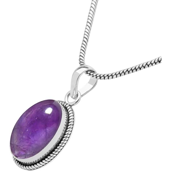 Luckyshine Antique Silver Pendant Necklace With Rainbow Moonstone - Women's Crystal Jewelry, 12x16mm