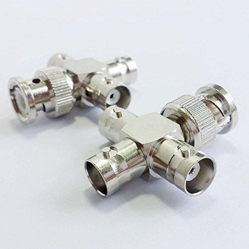 CESS BNC Male to 3-Way Female M/F Splitter RF/Coaxial Adapter Connector (jcx) (2 Pack) - Thumbnail 2