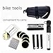 OUTERDO Bike Tool Kits Bicycle Mechanic Fix Tools Set Cycling Tire Repair Bag With Mini Portable Cycle Frame Pump and 7 in 1 Multi Function Tool Kit Lever Patch Kit Chain Splitter
