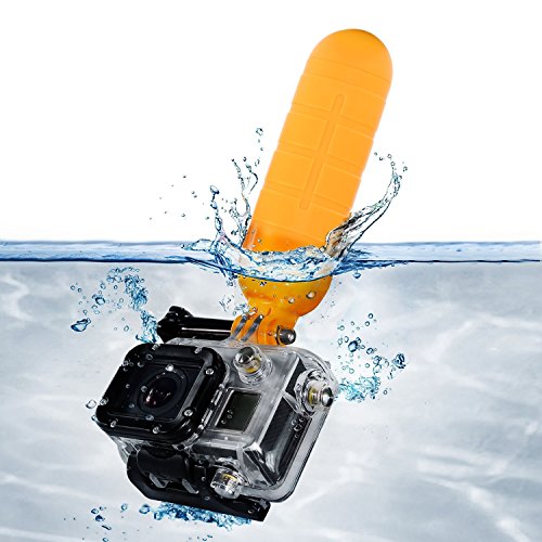 Luxebell Waterproof Floating Hand Grip, Pole Mount for Gopro Hero 5 Session 4 3+ 3 2 1, Action Camera Sjcam Sj4000 Sj5000 Sj6000 Sj7000