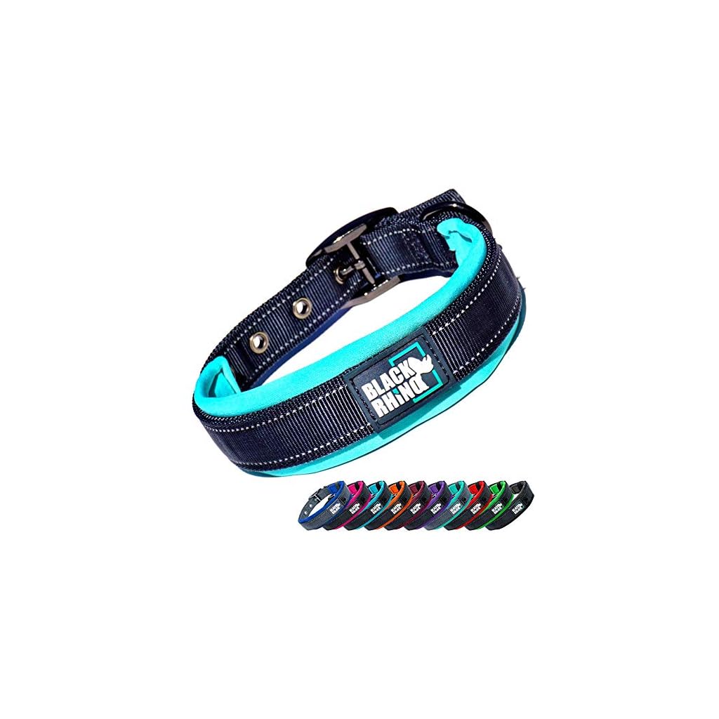 Black Rhino The Comfort Collar Ultra Soft Neoprene Padded Dog Collar