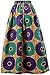 Women African Traditional Costume Ankara Print Skirt Dashiki Long Skirts (X-Large,D)