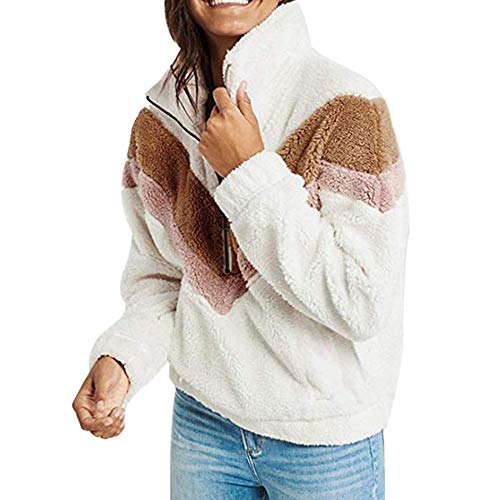 faux sherpa pullover