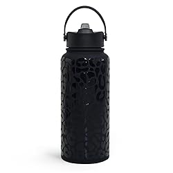 SANDJEST Leopard Water Bottle 32oz Stainless Steel