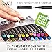 Retractable Gel Pens - Colored Pens for Adult Coloring - Cute Pen Set 24 Colors - Colored Gel Pens Art and School Supplies