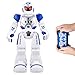 Remote Control Robots For Kids - AOSENMA RC Robots With LED Lights,Infrared Control Toys Robot,Singing,Dancing,Speaking,Two Walking Models,Senses Gesture,Gesture Sensing Robots, Blue