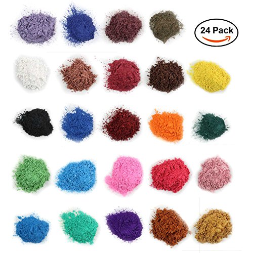 Mica Powder for Bath Bombs [0.18 oz 24 Bags], Cosmetic Grade Soap Making Colorant Pigments for Candle Making, Blush, Eye Shadow, Craft Projects, Nail Art, Resin Jewelry, Blush, Craft Projects - Thumbnail 6