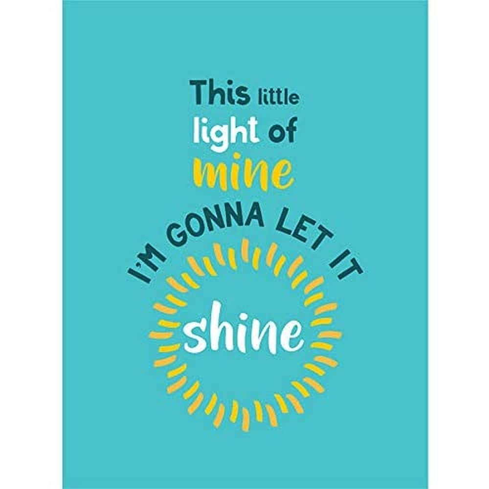 Kids Little Light of Mine Shine Canvas Wall Art Print