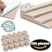 PREMIUM QUALITY- The ONLY Pack of 182 bundle Felt Furniture Feet pads-FREE 50 Non Slip Noise Dampening Bumper Pads Rubber-Self Stick Adhesive for Hardwood laminate Wood floor and other by Fine Clutter
