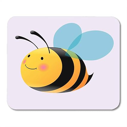Amazon マウスパッド翼黒漫画かわいい赤ちゃん蜂黄色キャラクターフライングマウスパッド用ノートブック デスクトップコンピュータマットオフィス用品 Natiebna マウスパッド 通販