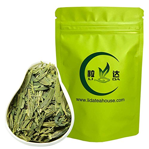 Natural Fresh Green Tea Leaves From China (33 Cups)-Long Jing(Dragon Well)-Green Tea Loose Leaf -100g/3.5oz - Thumbnail 6