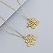 LUX ACCESSORIES You are The Missing Piece to My Puzzle BFF Best Friends Forever Pendant Necklace (2pc)