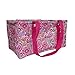 BVGIFTS Medium Utility Tote Organizing Laundry Beach Bag Pink Paisley