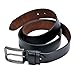 Kingstar Men's Black Leather Dress Classic Belt,38mm Smooth Reversible Ratchet Jean Belts with Adjustable Single-prong Buckle