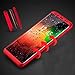 MChoice for Samsung Galaxy S8 Plus 6.2inch, 360° Full Cover Shockproof Hard Phone Case+Protector Film for Samsung Galaxy S8 Plus 6.2inch (Red)