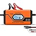 AIMTOM 7.2Amp Smart Battery Charger 9 Stages Ultimate-Safe 12V Intelligent Maintainer for Car RV SUV Truck Motorcycle Boat Lawn Mower Use, Fits All Sealed Lead Acid, Lithium, LIFEPO4 Batteries